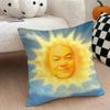 JJYP Meme Cushion Cover Natural Linen Double Sided Print  Throw Pillow Case for Sofa Couch Home Decor