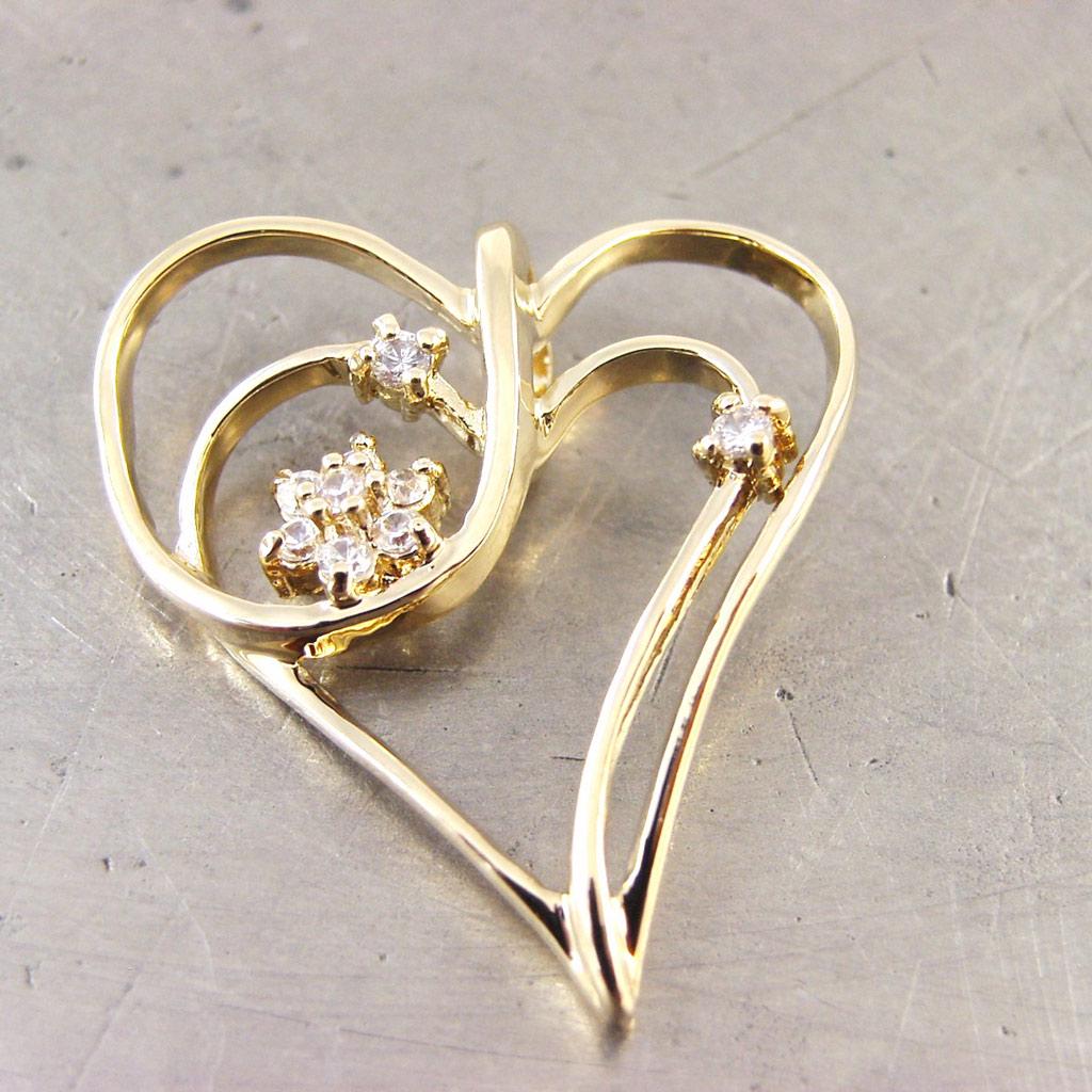 Les Trésors De Lily [G1695] - Pendentif Plaqué Or 'Love Celebration'