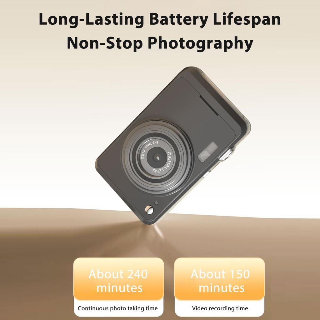 64MP Digital Camera 16X Zoom 4K Video Vlog Cameras with 2.88  Screen for Teen Adults Beginners