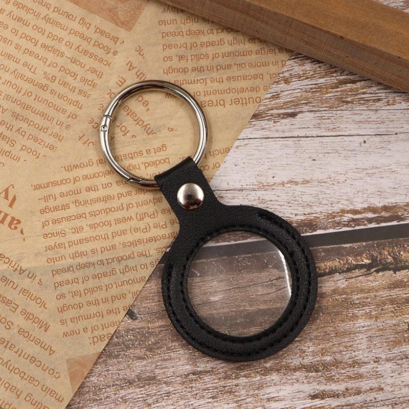 Badge Decision Coin Storage Keychain Leather Case 30-38mm Commemorative Coin Protective Case