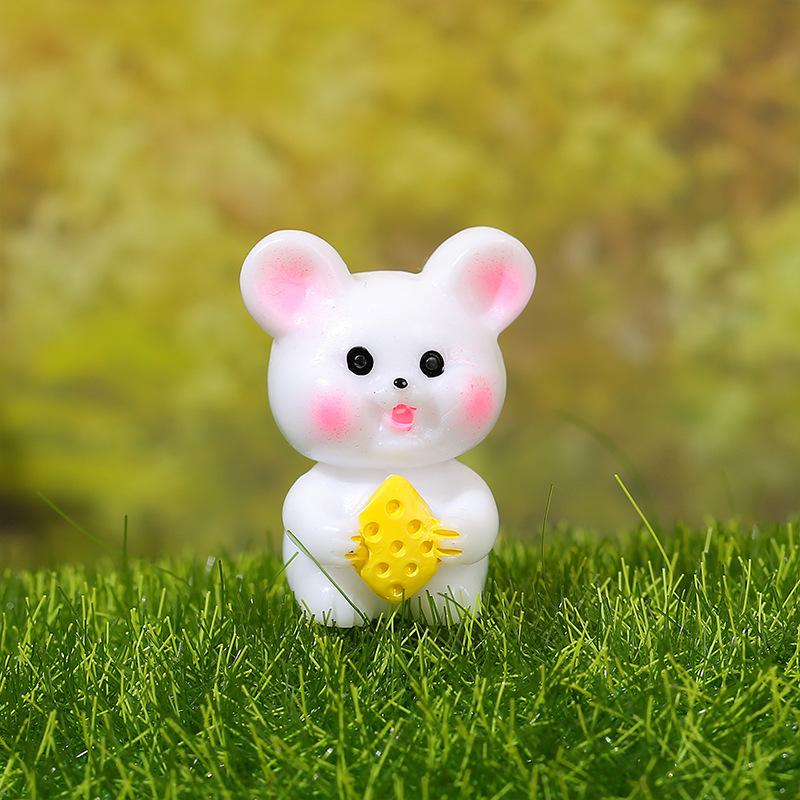 10/20/30pcs Creative Cute Miniature Cartoon Small Animal Kawaii Decoration Diy Resin Crafts Ornament Accessories Home Decor Gift