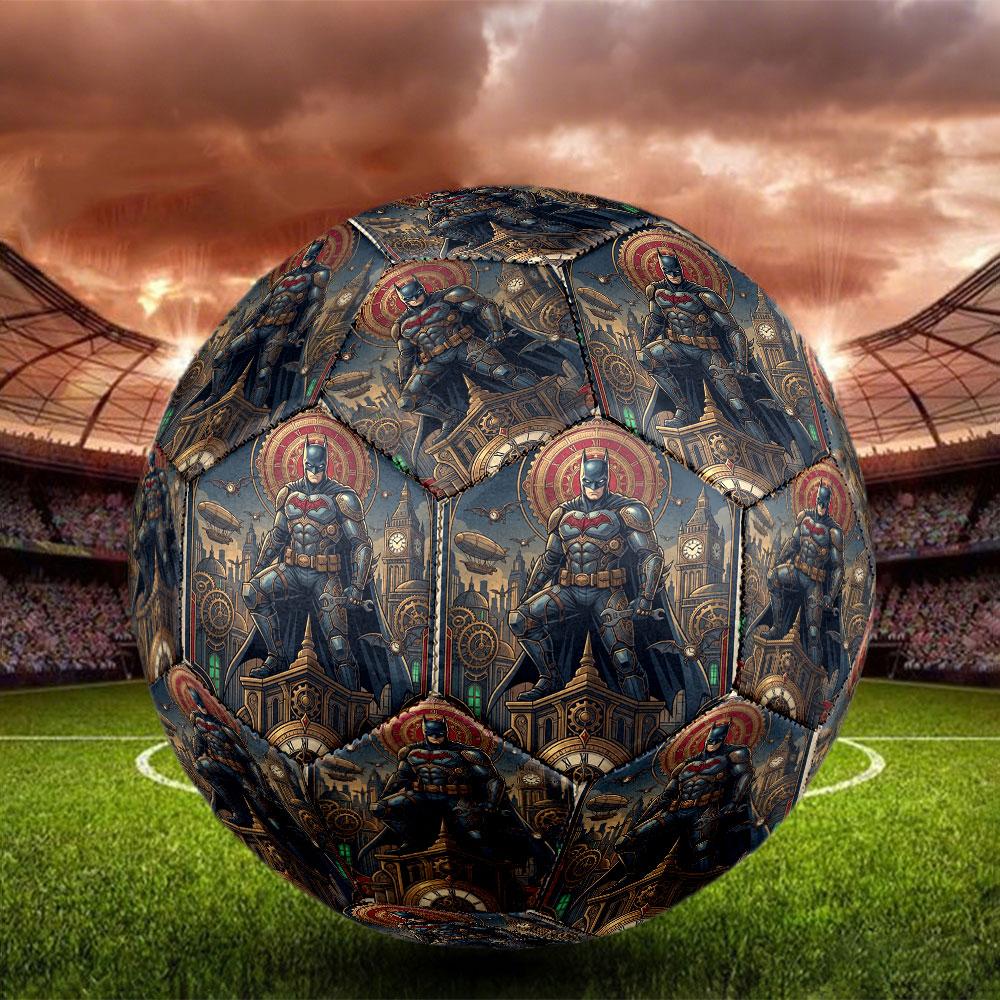 Batman Print Size 5 Soccer Ball, Standard Match Football for Sports Game and Team Practice, Ideal Gift for Soccer Fans