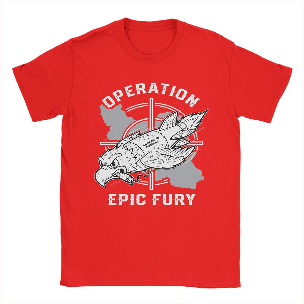 FAFO Operation Epic Fury TShirt Harajuku T Shirts Short Sleeve Y2K Basic Tops Beach 100 Cotton Oversize Top Tees