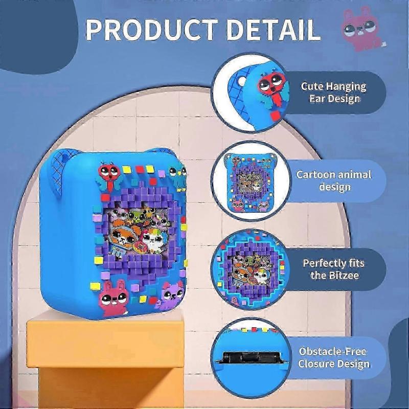 Bitzee Interactive Digital Pet Silicone Case with Lanyard - Protective Skin Sleeve for Virtual Electronic Pets