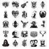 10/30/50PCS Kawaii Exaggerated Gothic Sticky PVC Sticker Aesthetic DIY Decoration Scrapbooking Hand Accounting Supplies