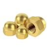 Yigu Brass Hexagonal Cap Nuts and Screws - M3, M4, M5 Decorative Ball Head