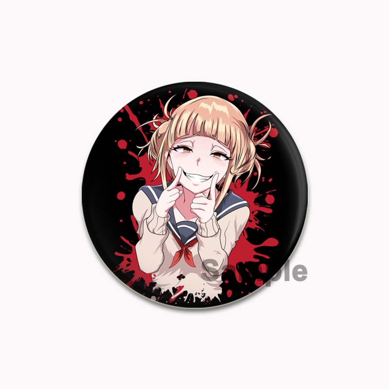 32/44/58mm Anime My Hero Academia Brooch Midoriya Izuku Bakugou Katsuki Todoroki Shoto Cartoon Badge Accessories Jewelry Gift Handmade Round Pins