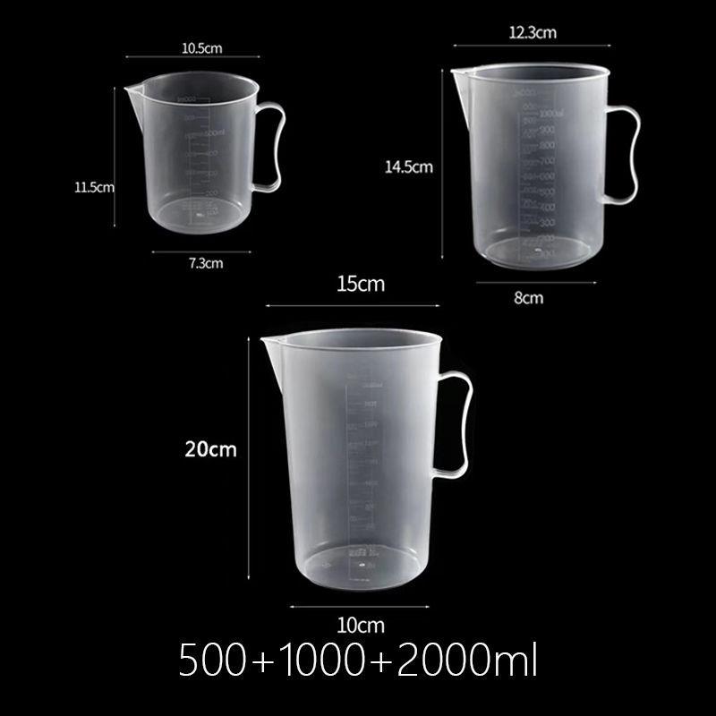 5000 ml Messbecher mit Graduierung und Deckel – Komplettes Set für Milchtee-Shops und den Heimgebrauch