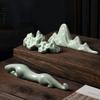 Chinese Ceramic Pen Holder Creative Writing Brush Rack Painting Brush Holder  Home Decoration
