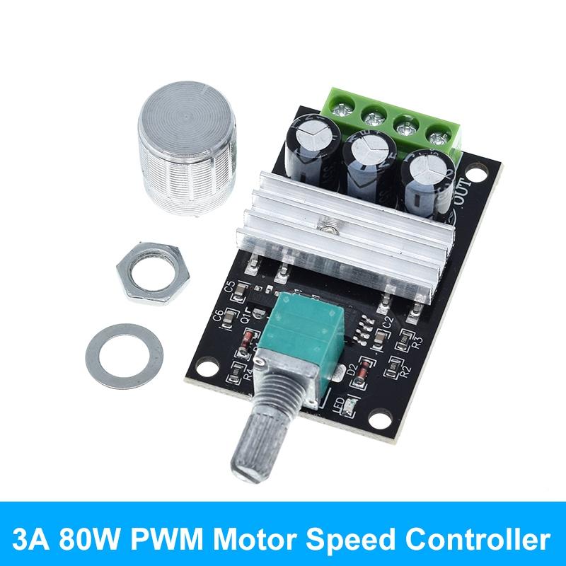 DC 1.8V-35V 2A 3A 5A 10A 30W 80W 90W PWM Motor Speed Controller Low Voltage Motor Speed Controller PWM Adjustable Drive Module