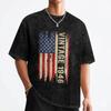 80th Birthday Born 1946 80 Year Old T Shirt Washed Cotton TShirts USA Flag Fashion Men Women Streetwear Printed Tees