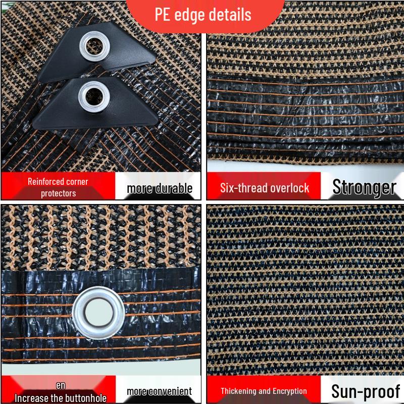 Thickened Outdoor Sun Protection & Wind Blocking Shade Net for Balcony & Flowers