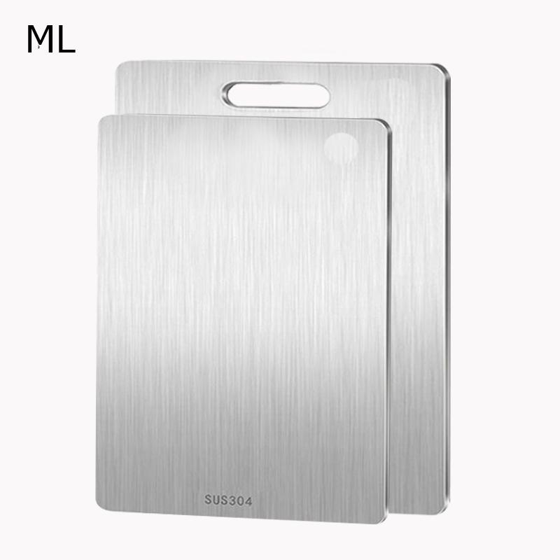 Stainless Steel Cutting Boards Multi-Purpose Double Sided Chopping Boards for Cutting Meat Fruit and Vegetable Food Grade Board