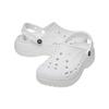 Crocs Baya Platform Clog EVA Clogs 4.1cm Women's White 208186-100