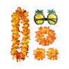 Conjunto de Colar e Tiara Havaiana para Festas na Praia Eventos