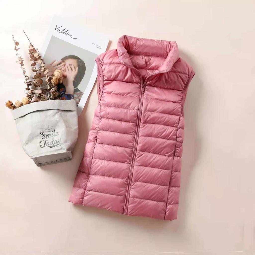 Ultralight Down Vest Women Sleeveless Jacket Female White Duck Down Waistcoat Female Warm Puffer Jacket Outwear M-8XL