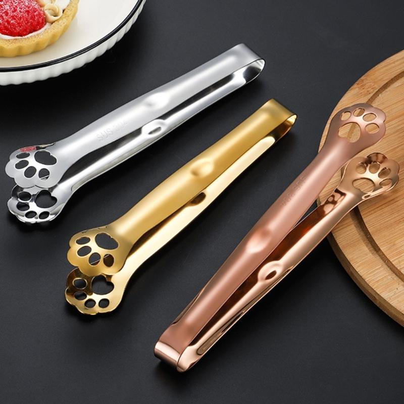 Cat Claw Shape Ice-Cube Tongs Serving Tongs Non-stick Bread Tongs Easy to Clean