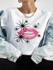 New Fashion Women T Shirt Leopard Lip Print T-Shirt T-Shirt Short Sleeve Tops Female Ladies Summer Tee Shirts Streetwear
