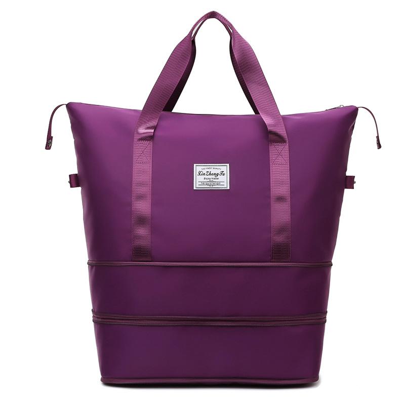Expandable Water-Resistant Sports Bag with Wet/Dry Separation for Travel & Outdoor Activities