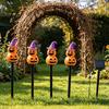 Festive Outdoor Lighting 4Pcs/Set Halloween Solar Ghost Stake Light, 4-in-1 Pumpkin with LED Lights Lights, Waterproof Decorative Lamp for