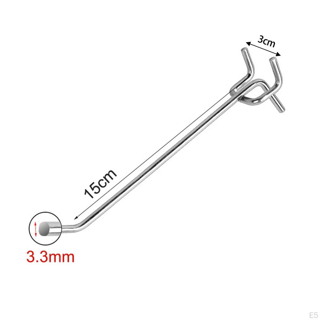 10er-Pack Stecktafelhaken für Lamellenwand-Display, Schlüsselhut-Organizer