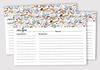 Inkdotpot Recipe Card 6x4 inch Single-Sided Recipe Design Cards Baking Recipe Cards Wedding-Bridal Shower-Baby Shower- Pack of