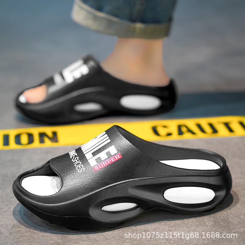 

Slippers men s summer new casual outer wear thick bottom non-slip deodorant outdoor sports beach men s one-word drag 40-41