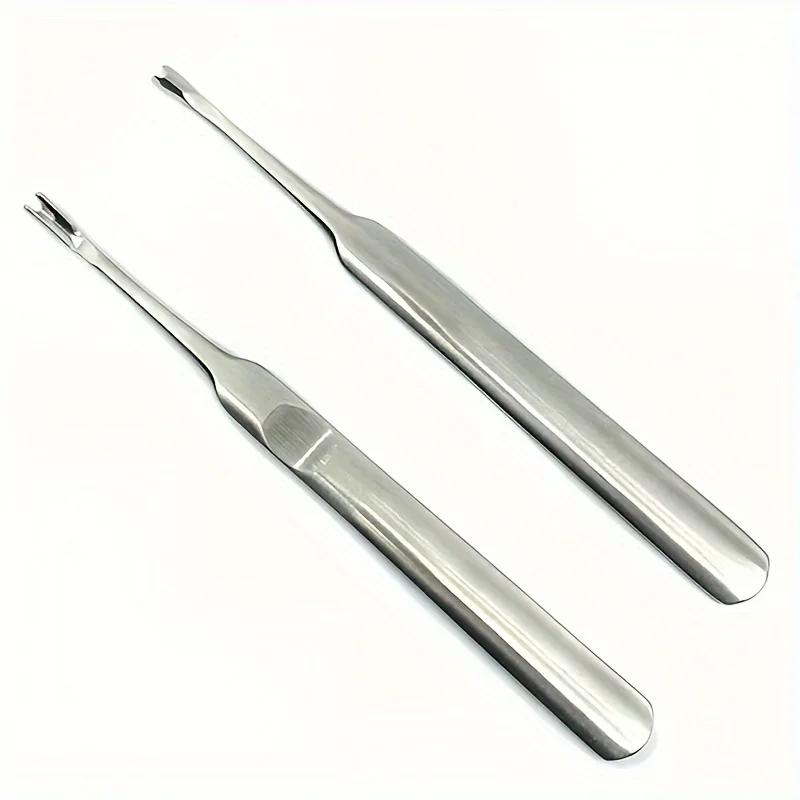 Cuticle Remover Dead Skin Pusher Surgical Grade Stainless Steel Nail Art Manicure Tools Scraper Nail Cleaner Trimmer