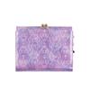 ANNA SUI Rose Heart Clasp Bifold Wallet [New Color] Women's Wallet with Bill Compartment and Card Slots, Large Capacity, Clasp Closure, 317985, Purple