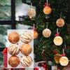 6Pcs Christmas Ball Ornaments DIY Shatterproof Christmas Tree Hanging Ornaments for Festivals Office Hotel Halloween Party Favor