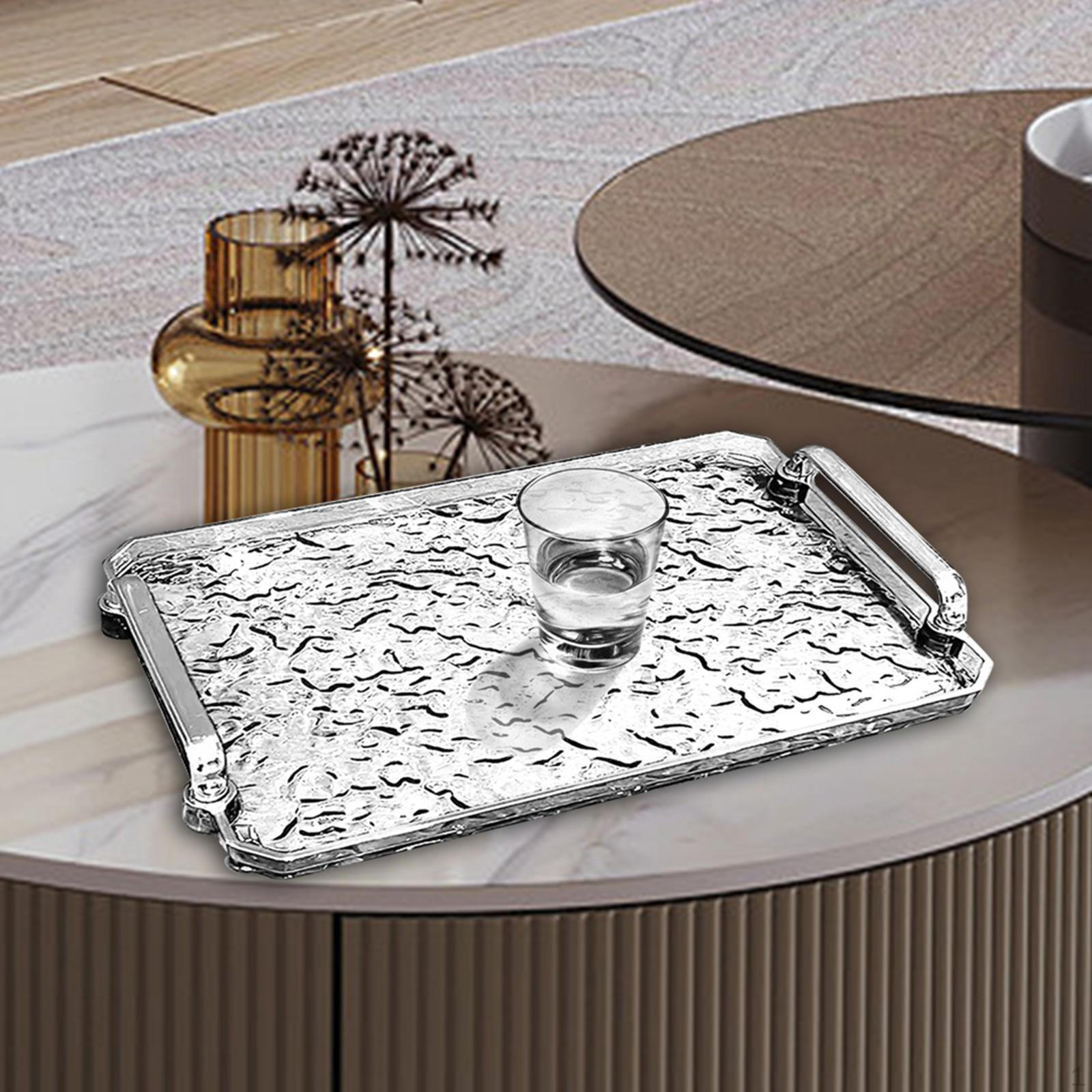 

Элегантный прямоугольный поднос для организации домашнего хозяйства и развлечений Clear L