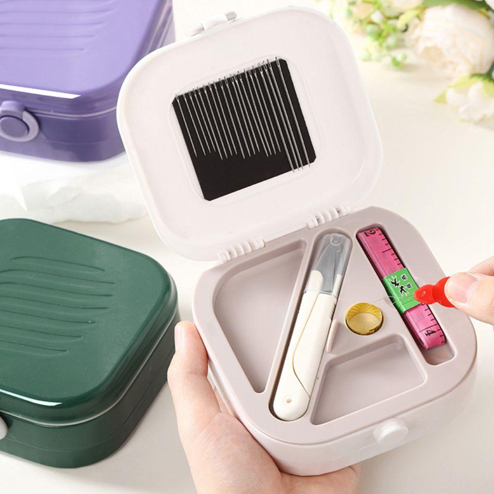 Mini Magnetic Sewing Box Kit DIY Apparel Crafts Portable Sewing Needle Threads Box Set Accessories Sewing Tools Home Travel