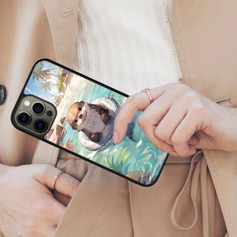

Otter Spirit Animal River Magnetic Phone Case For APPLE iPhone 17 Air 16 14 13 12 Pro Max 15 Plus Wireless Charge MagSafe Cover iPhone 14