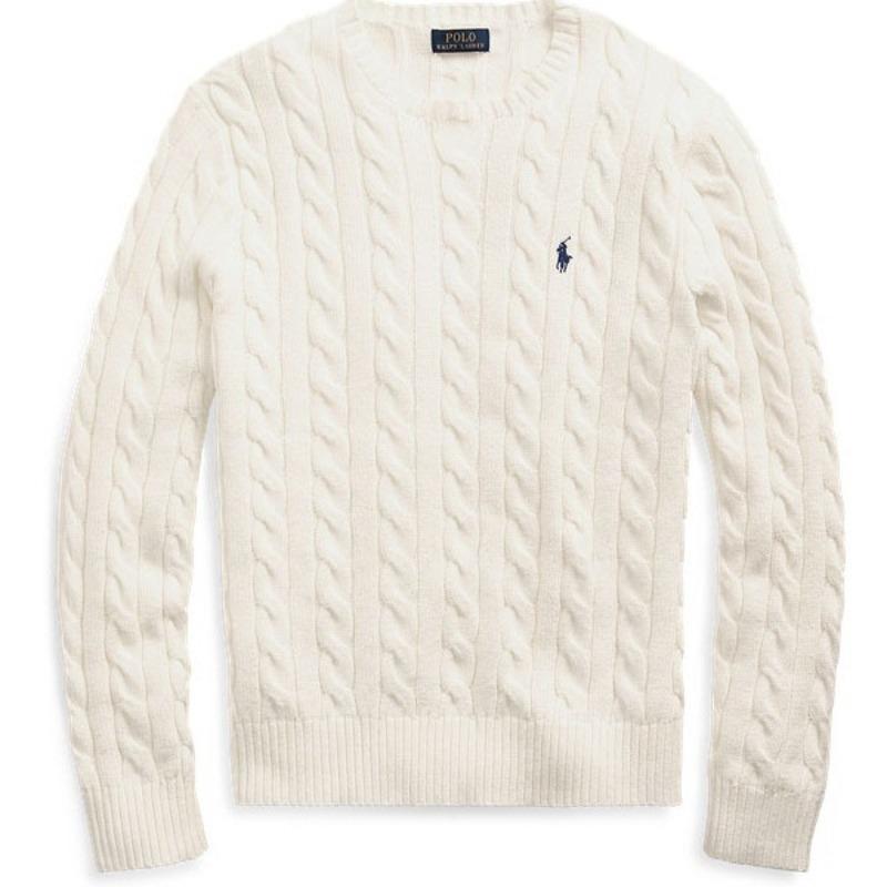 

Вязаный свитер с круглым вырезом и вышивкой EastRogue, теплый для осени и зимы, пуловер для пары с кабельным узором. L