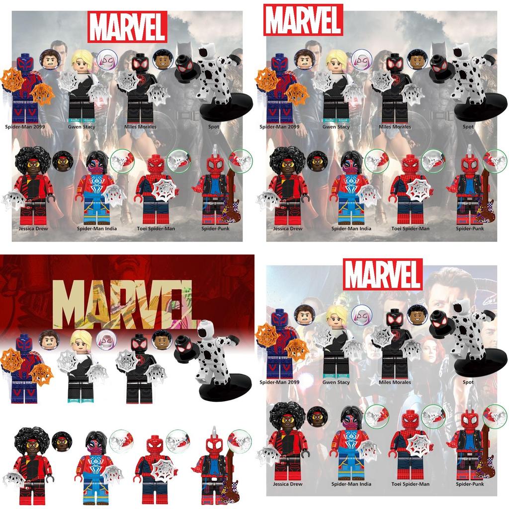 Xinhong G0124 Superhero Series Space Spider Small Particle Children's Building Blocks Toy Bag