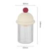 Restaurant Home Toothpick Box Desktop Creative Cotton Swab Transparent Storage Box Snack Makeup Removal Cotton Swab Can with Lid