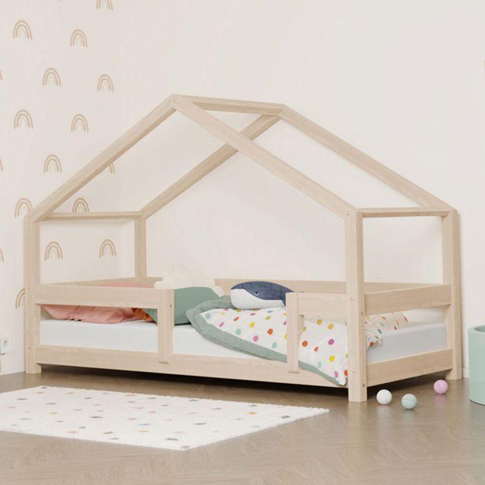 Lit cabane enfant LUCKY 90 x 190 beige