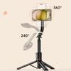 Wireless Selfie Stick Tripod Stand with Magnetic Bluetooth Remote Extendable Tripod for Apple iPhone Live Streaming Video Record