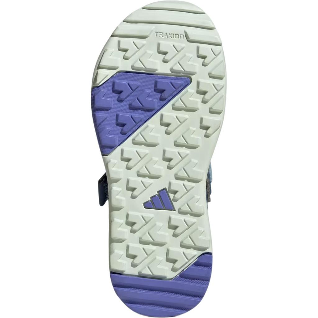 Adidas Terrex Captain Toey 2.0 Comfortable Versatile Anti-Kick Shock-Absorbing Low-Top Sandals Kids Sandals Gray Blue JI1362