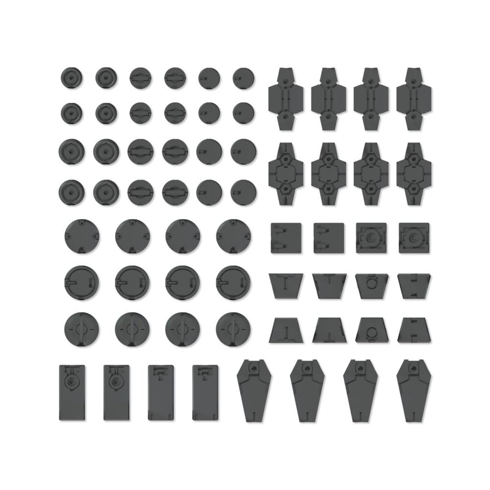 [Set Purchase] 30MM Customized Material (Decoration Parts 1 White & Gray) Set Customized Parts for Plastic Models