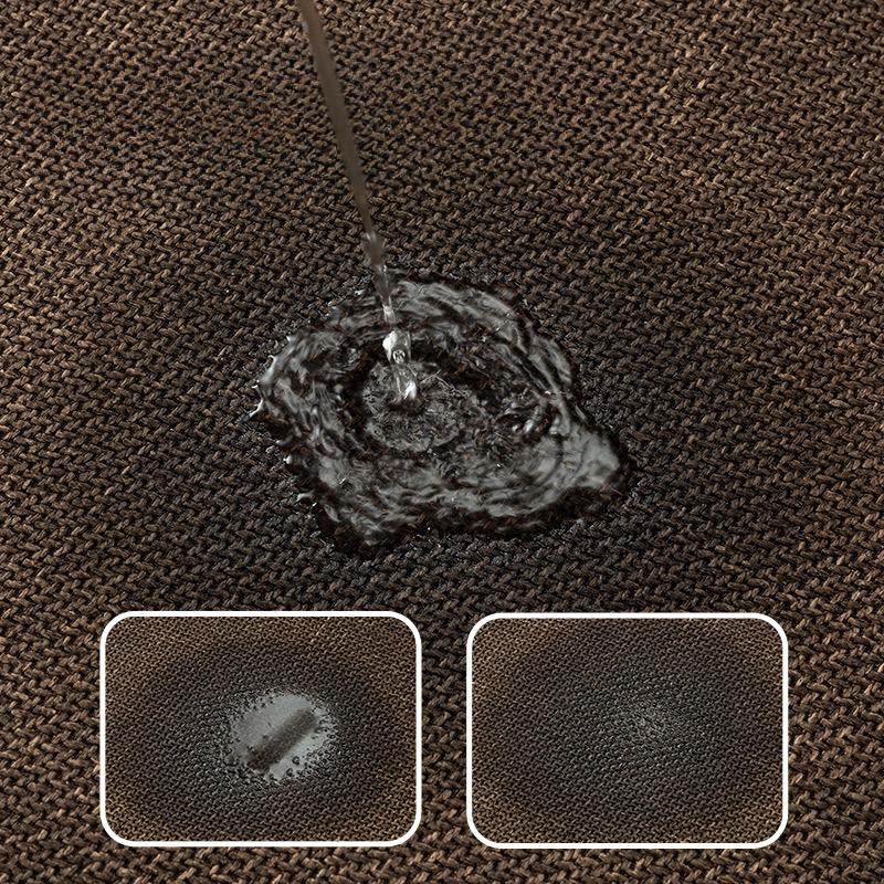 Imitation Linen Woven Curved Bathroom Floor Mat Bathroom Absorbent Foot Mat Toilet Shower Room Door Arc Anti-slip Mat