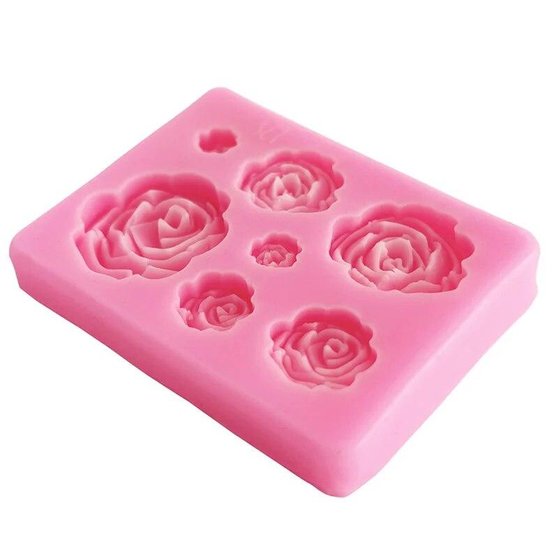 

Лепестки цветов силиконовая форма DIY торт украшение для выпечки помадка пудинг торт шоколадная форма цветы ювелирные изделия силиконовая форма розовый