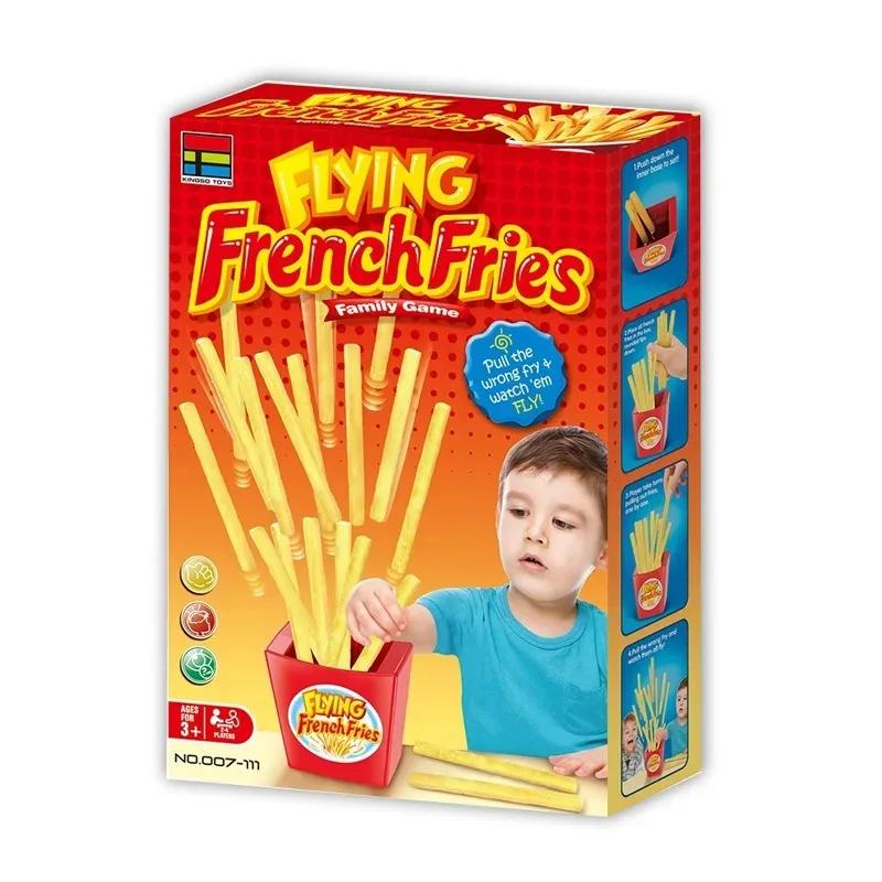 ~Flyingfrench fries Desktop game.puzzle for parent-child interaction tabletop game party props bounce french fries for kids gift