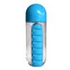 2-in-1 Bottle and 7 Compartment, Portable Outdoor Plastic Cup 600ml