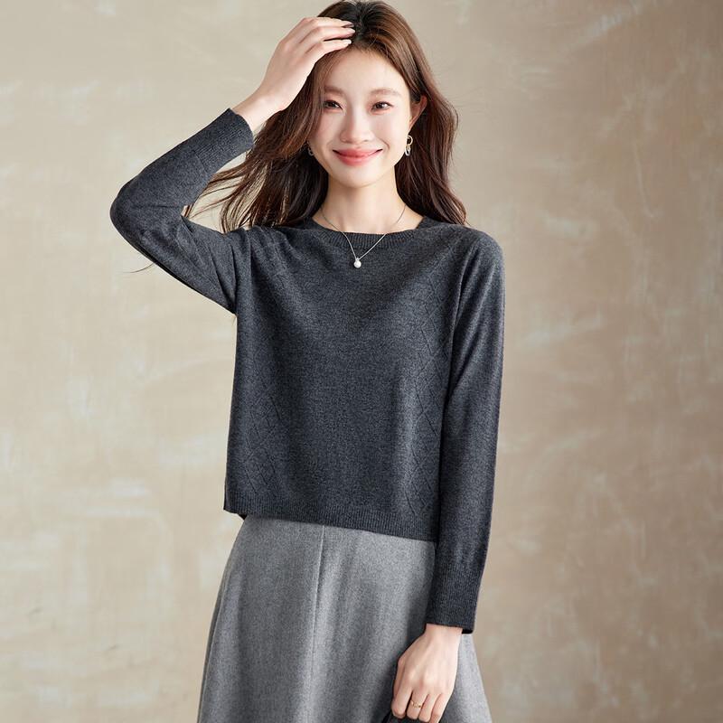 Srcr Women's Thin Superfine Wool Knit Sweater