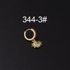 Micro-Pavé Zircon Irregular Ear Cuff Earrings