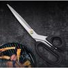 Straight Head Stainless Steel Sharp Blade Korean Barbecue Clips ABS Handle Household Vegetables Salad Kitchen Scissors