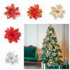5pcs Fake Gold Powder Flower DIY Christmas Tree Decorations  Christmas Tree