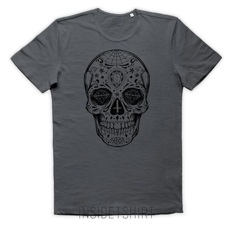 MEXICAN SKULL T-SHIRT jersey santa morte tattoo mexican skull T-SHIRT MAN XL