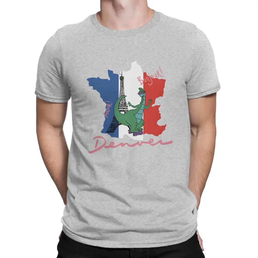 Men T-Shirts In France Awesome 100% Cotton Tee Shirt Short Sleeve Denver T Shirt Crewneck Clothing Gift Idea
